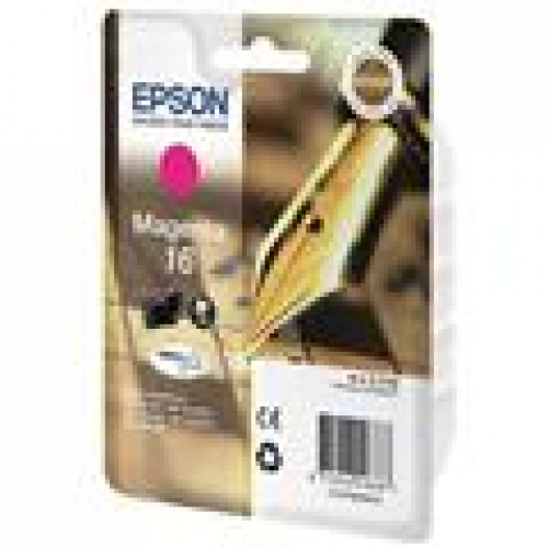 EPSON 16 Original Tintenpatrone ca. 165 S. magenta für EPSON Workforce WF-2010W WF-2510WF WF-2520NF WF-2530WF WF-2540WF WF-2630WF WF-2650DWF WF-2660DWF