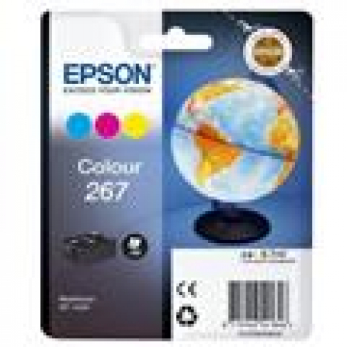 EPSON 267 Original Tintenpatrone ca. 200 S. colour für EPSON Workforce WF-100