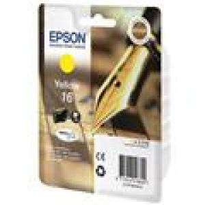 EPSON 16 Original Tintenpatrone ca. 165 S. yellow für EPSON Workforce WF-2010W WF-2510WF WF-2520NF WF-2530WF WF-2540WF WF-2630WF WF-2650DWF WF-2660DWF