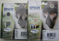 T0895 EPSON 4 Original Patronen black - cyan - magenta - yellow für EPSON Stylus S20 SX200 SX400 etc.