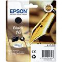 EPSON 16 Original Tintenpatrone ca. 175 S. black für EPSON Workforce WF-2010W WF-2510WF WF-2520NF WF-2530WF WF-2540WF WF-2630WF WF-2650DWF WF-2660DWF